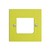 Frontplatte ITplus ADSL EDIZIOdue lemon 3×RJ/1×T+T