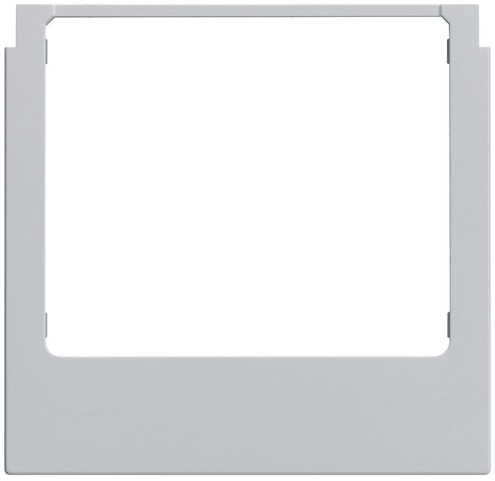 Designrahmen Audio Hager elcom.touch/elcom.fon eckig hellgrau
