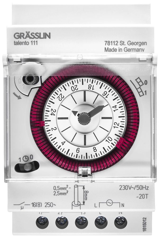 Timer AMD ELBRO talento 111 SK 1-0-Timer 230V 24h 15min 16A