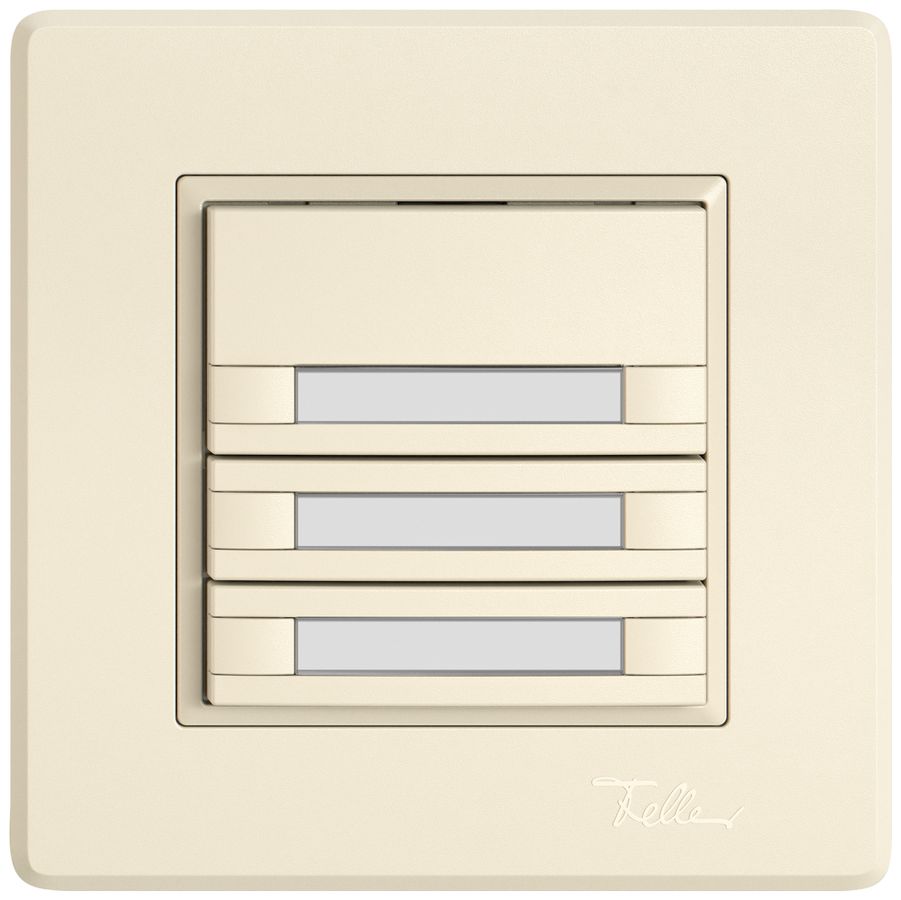 Pulsante KNX RGB INC EDIZIO.liv SNAPFIX® sensore temp.s.LED targ.6× com.1T cr