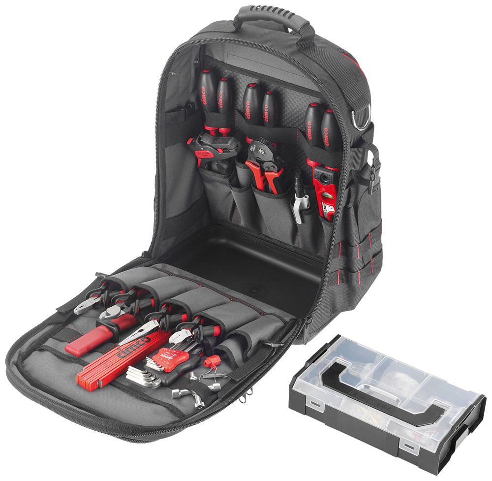 Sac à dos à outils Cimco Ergo-XL30 24 pièces avec L-BOXX Mini