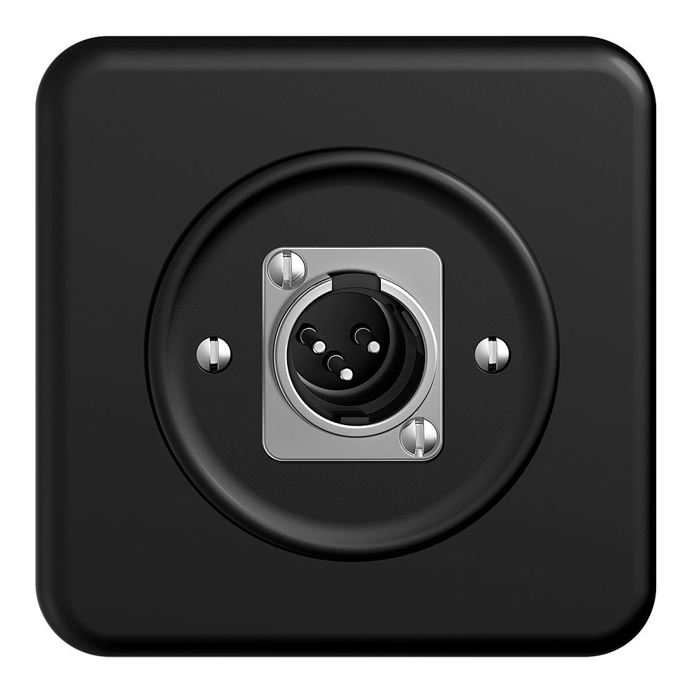 Anschlussdose XLR mit Stecker STANDARDdue schwarz