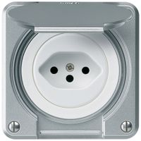 UP-Steckdose robusto Typ 13 aluminium