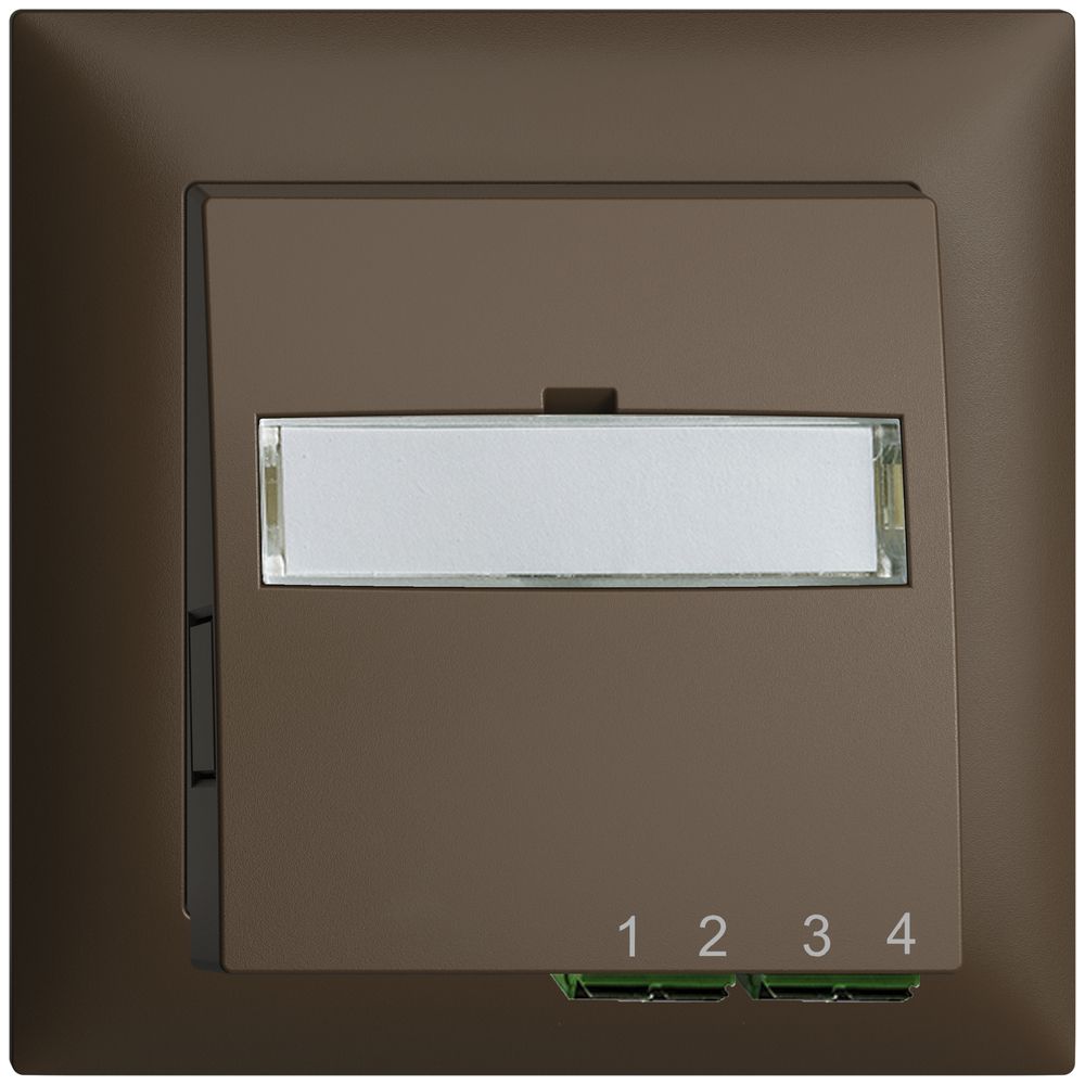 Boîte de raccordement ENC FTTH EDIZIOdue FH 2×LC APC Duplex FMI coffee