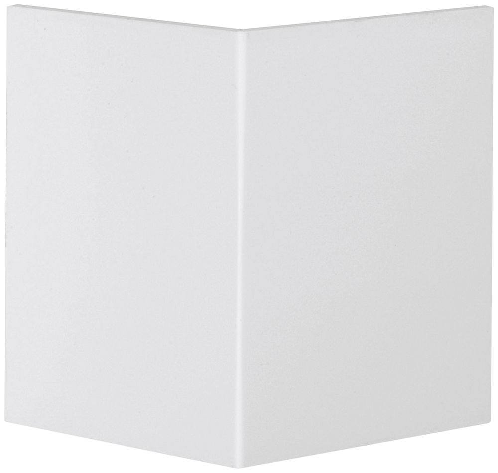Couvercle angle extérieur tehalit pour canal BR 80mm blanc trafic