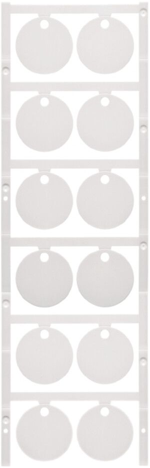 Marcatore per apparecchi WM MultiCard CC Ø30mm foro 4.2mm 30×30mm PA66 bianco