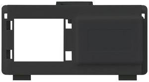 Modulo multimedia kallysto M3 CUC vuoto per 2 RJ45 R&M nero