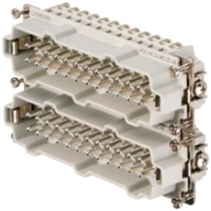 Inserto maschio Weidmüller HDC HE 25-48 500V 16A 24L a vite grd.8