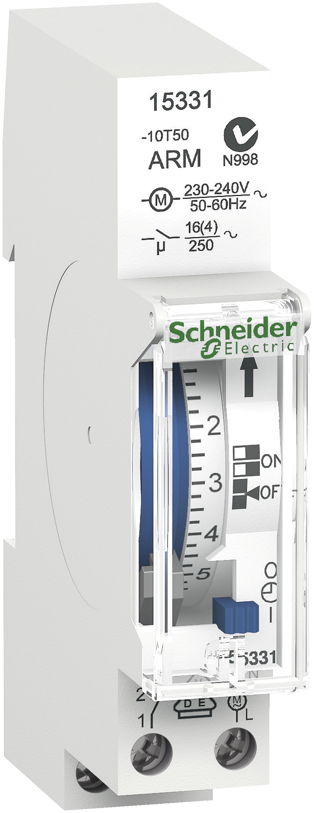 Timer INS Schneider Electric meccanico IHH 7 giorni 1-canale