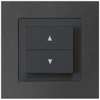 Interrupteur pour stores ENC kallysto.pro noir avec 2 touches bornes enfichables