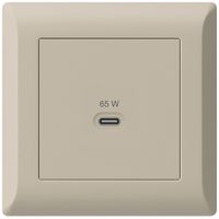 Presa di ricarica USB INC Hager kallysto.line tipo C 65W 3250mA beige