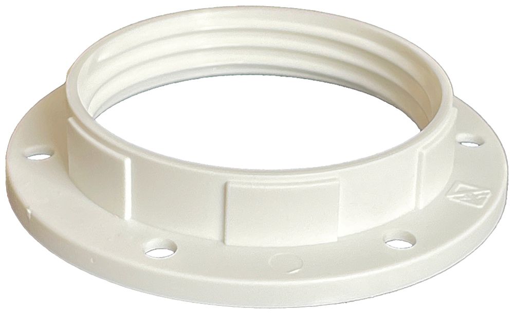 Schraubring Elektrogros E14 Kunststoff 43×9.5mm weiss