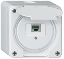 Scatola di raccordo AP robusto IP55 bianco 1×RJ45/s