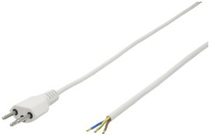 Apparatekabel Td 3×1mm² 2m weiss Stecker T12