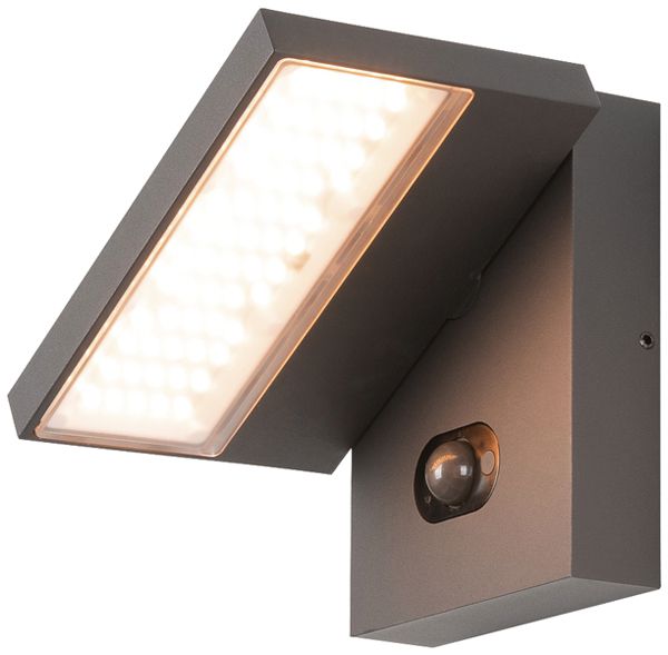 Applique LED SLV ABRIDOR PIR SEN 6.8W 600lm 822/827 IP65 anthracite
