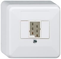 Scatola di raccordo AP basico 1×TT83 bianco 62×62×36mm