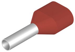 Capocorda doppio Weidmüller H isolato 2×1.5mm² 10mm rosso sciolto