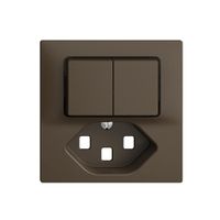 Frontset 60×60mm EDIZIOdue coffee T23 für Kleinkombi