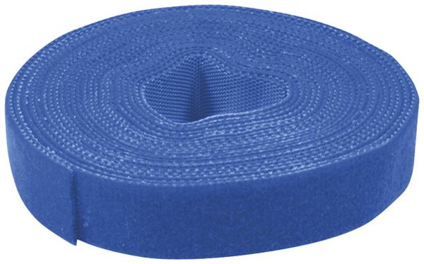 Klettband VALUE doppelseitig 10mm×25m blau