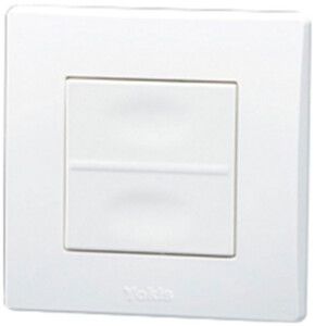 Émetteur mural RF AP Yokis TLM2T45P, 2 touches 2.4GHz 250m