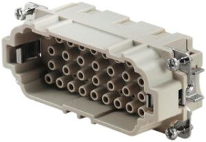 Insert mâle Weidmüller HDC HEE 500V 16A 32L à sertir grd.6