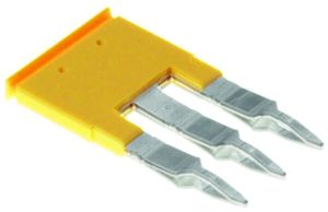 Connexion transversale Weidmüller ZQV 4/3 branché 3L 6.1mm isolé 32A jaune