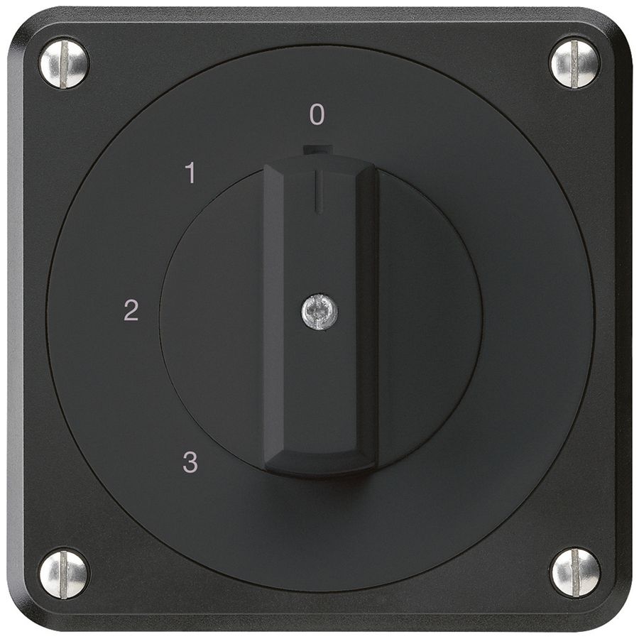UP-Drehschalter robusto IP55 S5/1P schwarz für Kombination