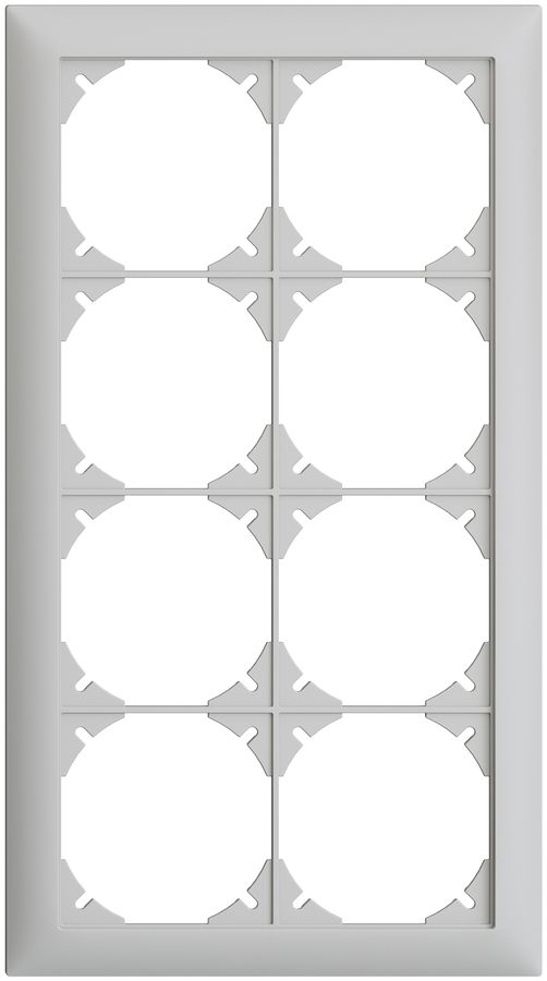 Abdeckrahmen EDIZIOdue 4×2 hellgrau