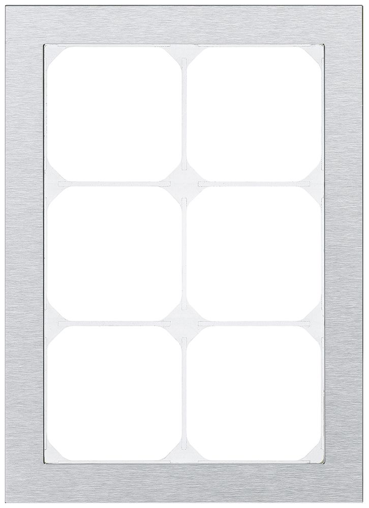 Abdeckrahmen KAL.art 3×2 214×154mm Edelstahl gebürstet