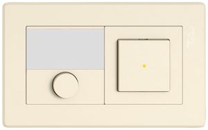 Combinaison ENC EDIZIO.liv SNAPFIX® 1×2 96×156mm fermeur+inverseur lum.crema