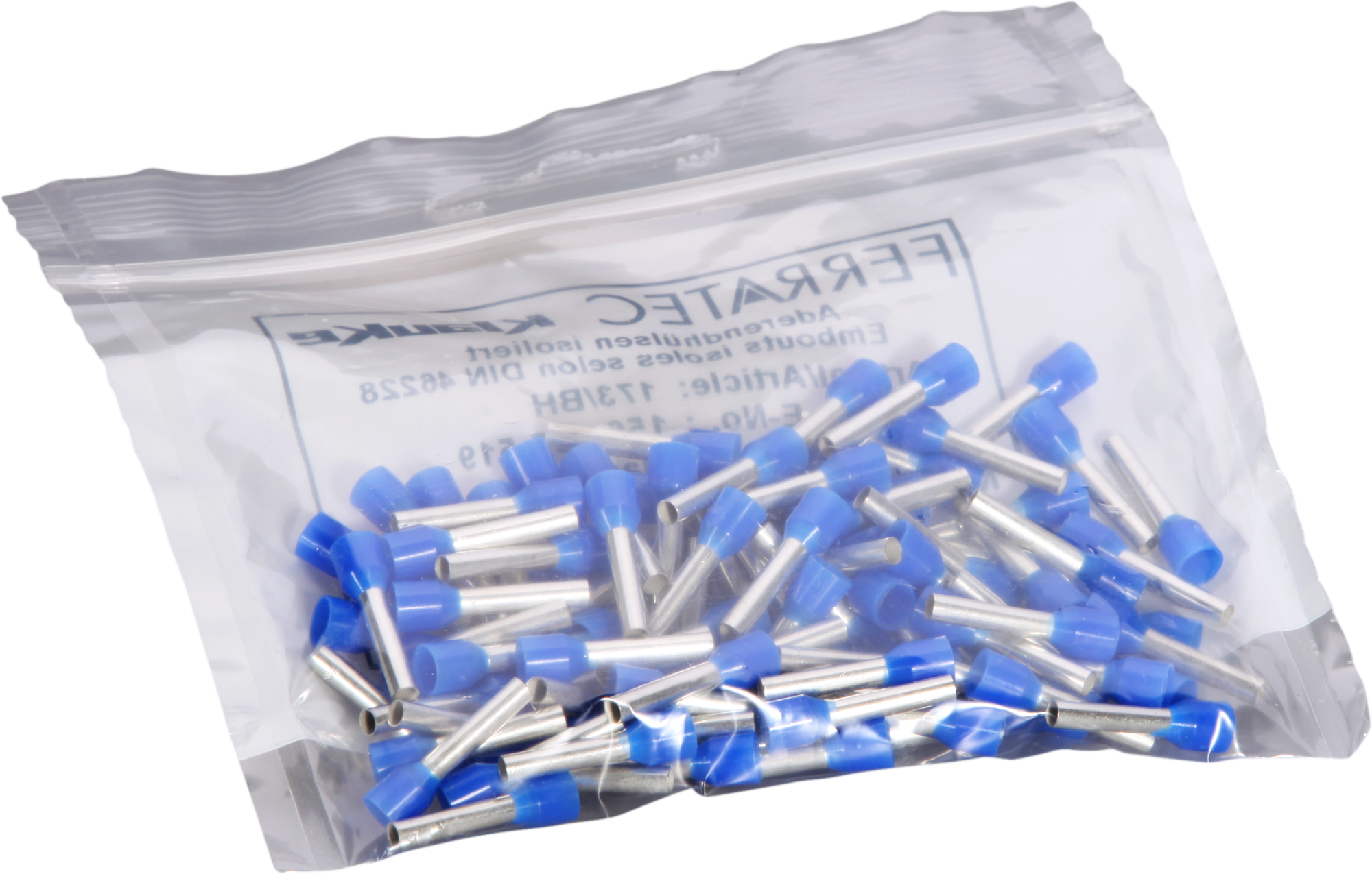 Aderendhülse Typ A isoliert 2.5mm²/12mm blau