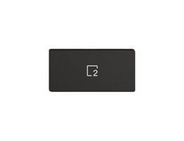 Taste 1/2 EDIZIO.liv Wiser mit SNAPFIX® vert.mit Symbol Szene 2 sz