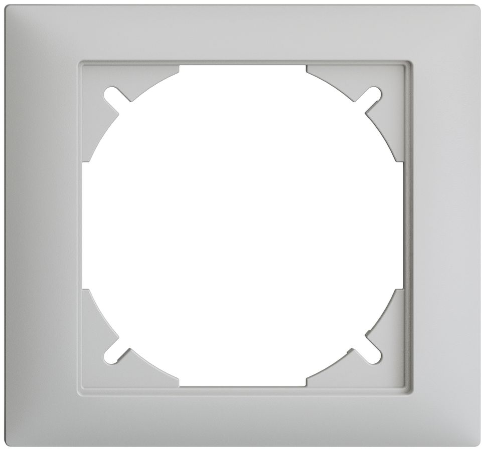 Abdeckrahmen EDIZIOdue 80×86mm hellgrau