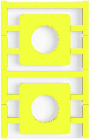 Marcatore per apparecchi Weidmüller MultiCard SM 45×45mm PA66 giallo