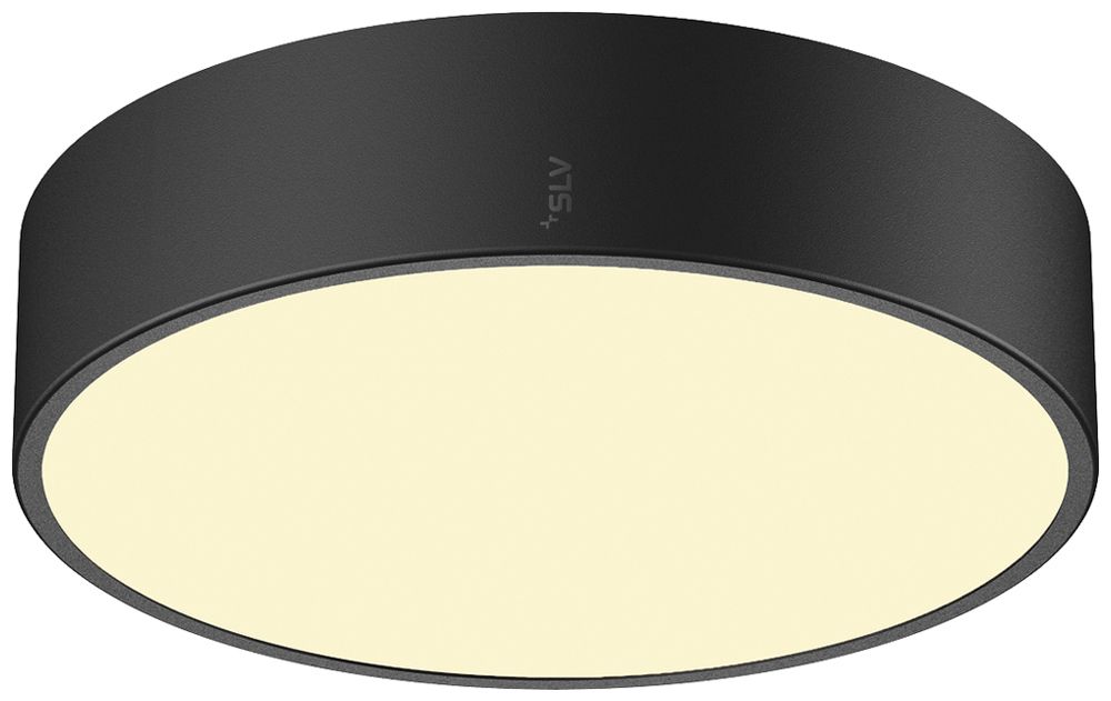 LED-Deckenleuchte SLV MEDO PRO 30 10W 1350lm 930/940 IP50 DIM Ø280mm schwarz
