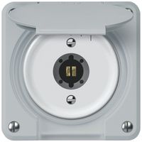 Schlüsselschwenktaster robusto 2P 2NO 20A 250V 86×86mm grau