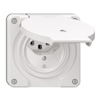 Steckdose NEVO N.CO, 1×T23, IP21, m.LED, weiss