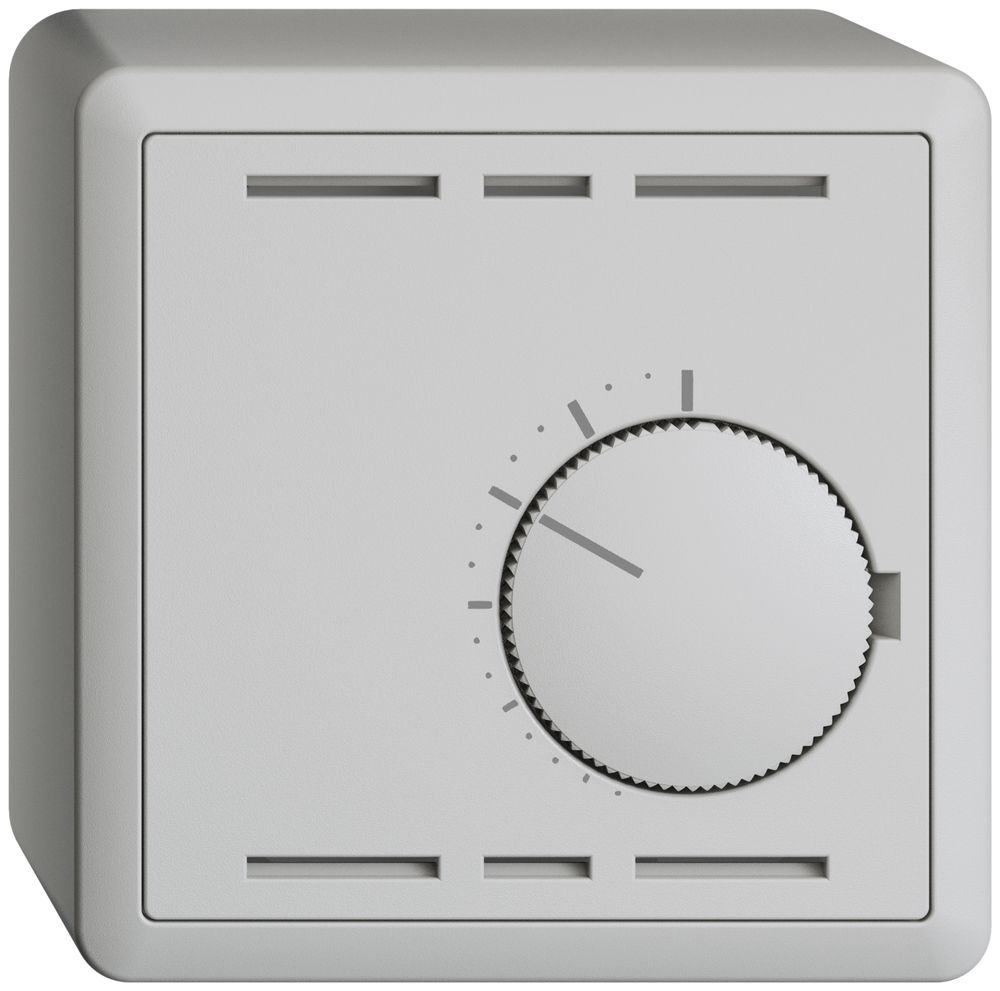 Thermostat d'ambiance AP EDIZIOdue gris clair, sans interrupteur