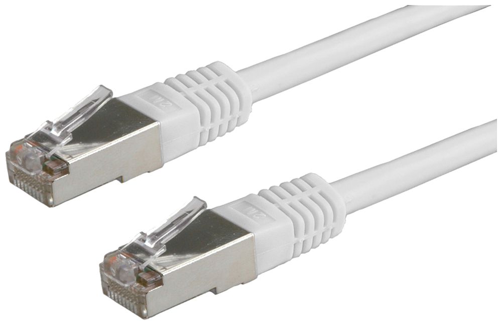 Patchkabel RJ45 ROLINE Kat.5E S/FTP AWG26 grau 3m