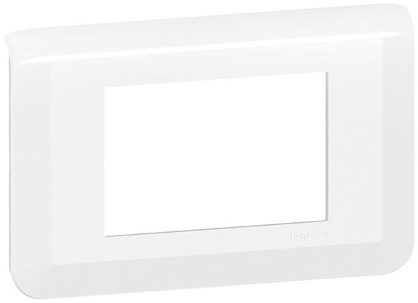 Cadre de recouvrement MOS 1×3 modules horizontal blanc