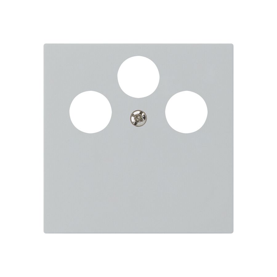 Placca frontale kallysto per R&M HWS grigio chiaro 3×coass.SAT
