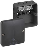 Scatola derivazion.AP Abox-i m 025-2.5² IP65 82×82×52mm nero