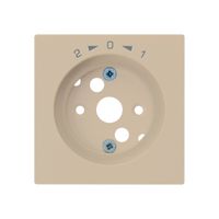 Placca frontale kallysto 1>0<2 60×60mm per contatto rotativo beige