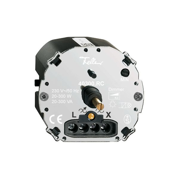 Einsatz Drehdimmer FH 20…300W beleuchtbar Phasenabschnitt