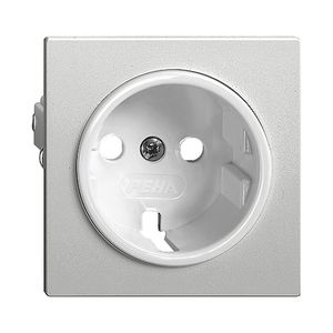 Frontplatte EDIZIOdue Schuko silver