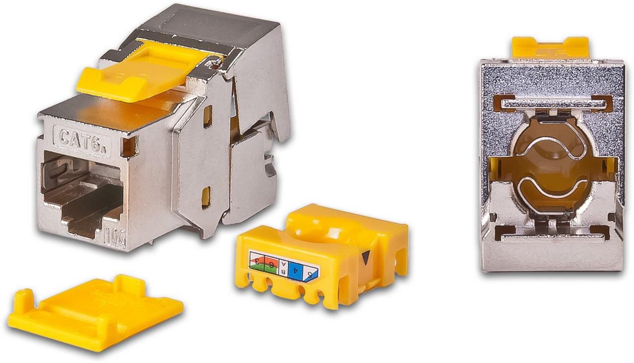 Wirewin Keystone Mod. C6A STP, 48er-Pack (ISO/IEC), 10 Gbps, geschirmt