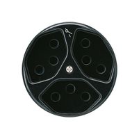 Einsatz zu UP-Steckdose basico 3×Typ 13S schwarz