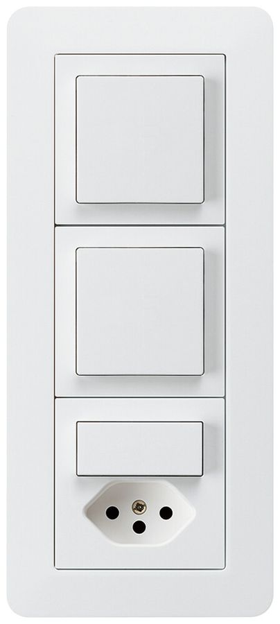 UP-Kombination kallysto.trend Gr.I-I-I vertikal 2×Schalter S3+S3/Typ 13 weiss