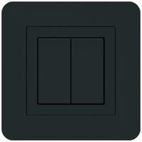 UP-KNX-Taster Hager BA kallysto.trend C 2-fach 94×94mm schwarz