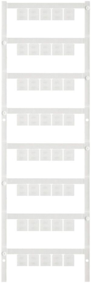 Klemmenmarkierer Weidmüller MultiFit 10×10mm Phoenix/Entrelec PA66 weiss